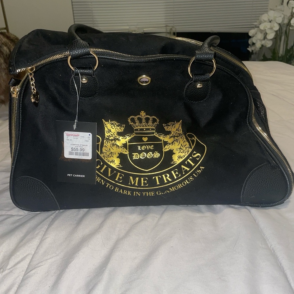 Juicy couture dog carrier bag